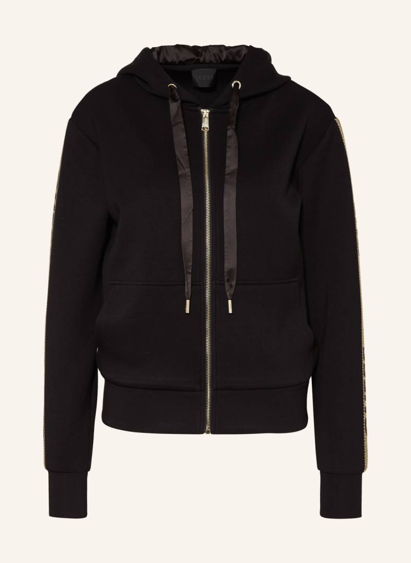 Guess Sweatjacke Mit Schmucksteinen schwarz von Guess