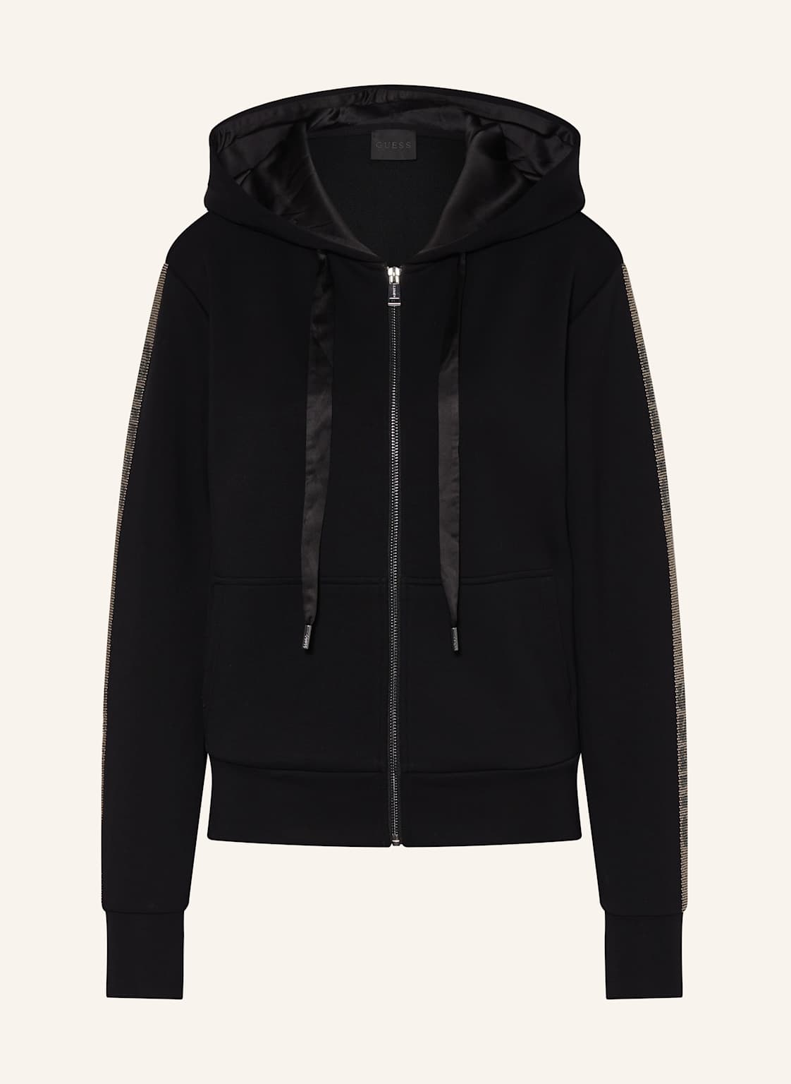 Guess Sweatjacke Mit Schmucksteinen schwarz Guess Sweatjacke Mit Schmucksteinen schwarz von Guess