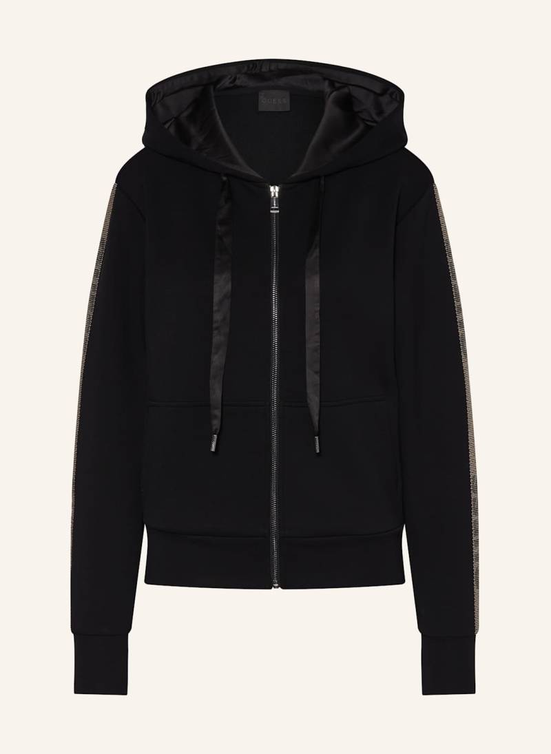 Guess Sweatjacke Mit Schmucksteinen schwarz von Guess