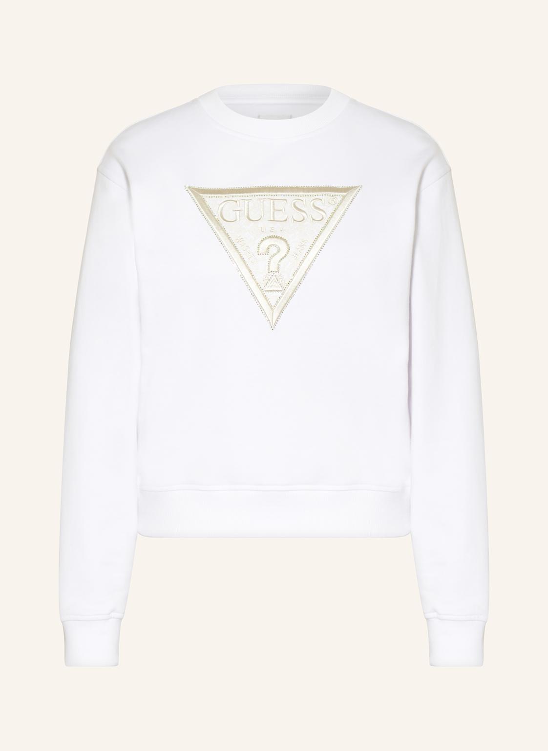 Guess Sweatshirt Mit Schmucksteinen weiss Guess Sweatshirt Mit Schmucksteinen weiss von Guess