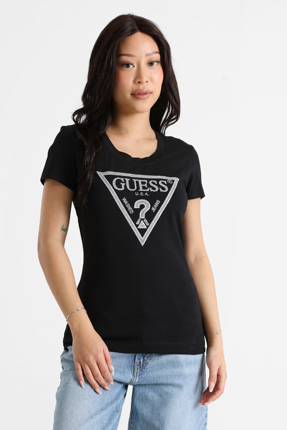 Guess T-Shirt | Jet Black | Damen  | L von Guess