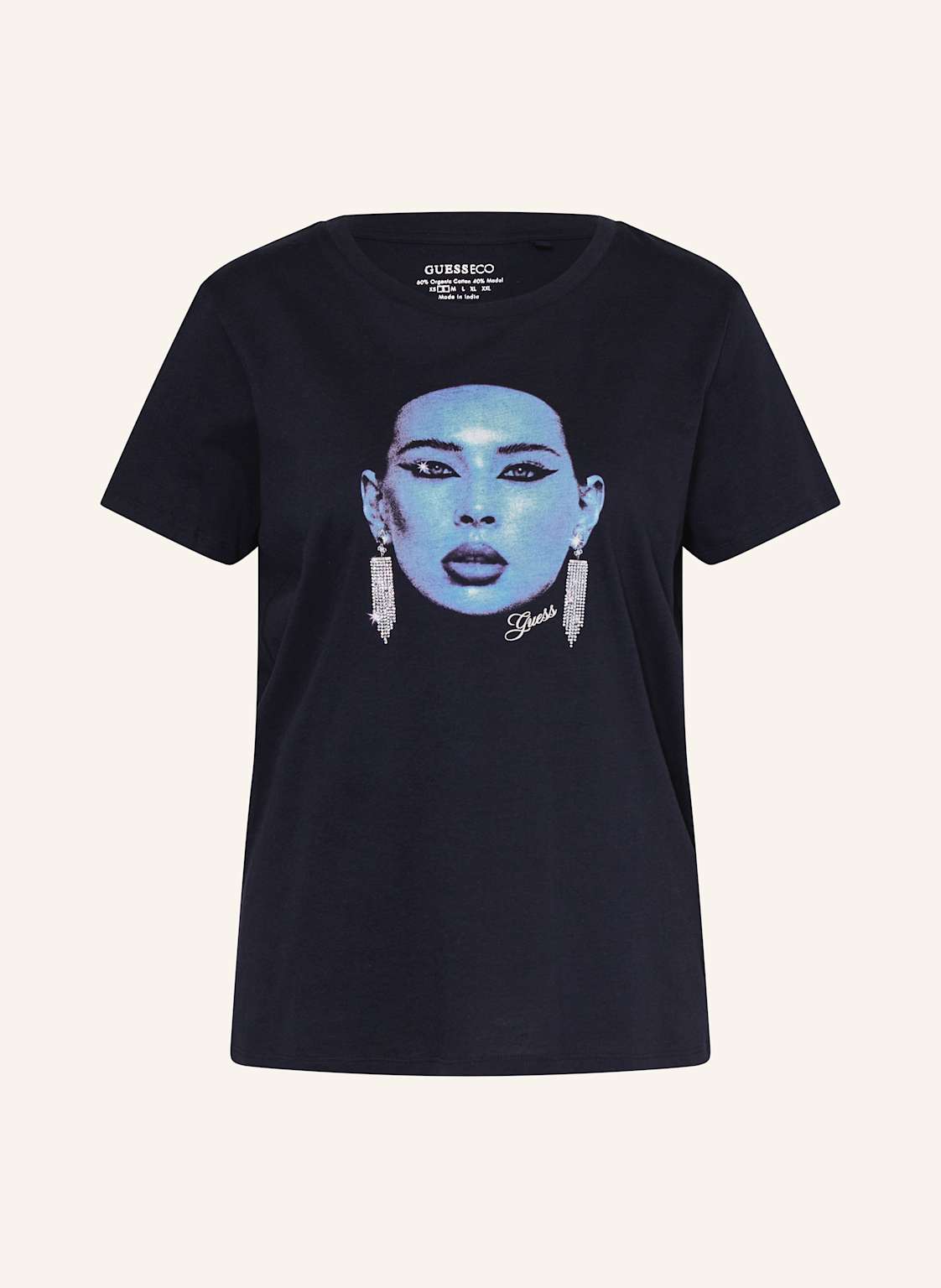 Guess T-Shirt Mit Schmucksteinen blau Guess T-Shirt Mit Schmucksteinen blau von Guess