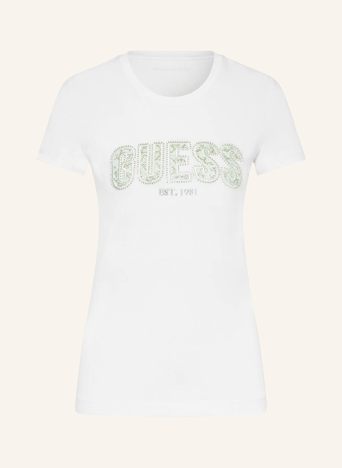 Guess T-Shirt Mit Schmucksteinen blau Guess T-Shirt Mit Schmucksteinen blau von Guess
