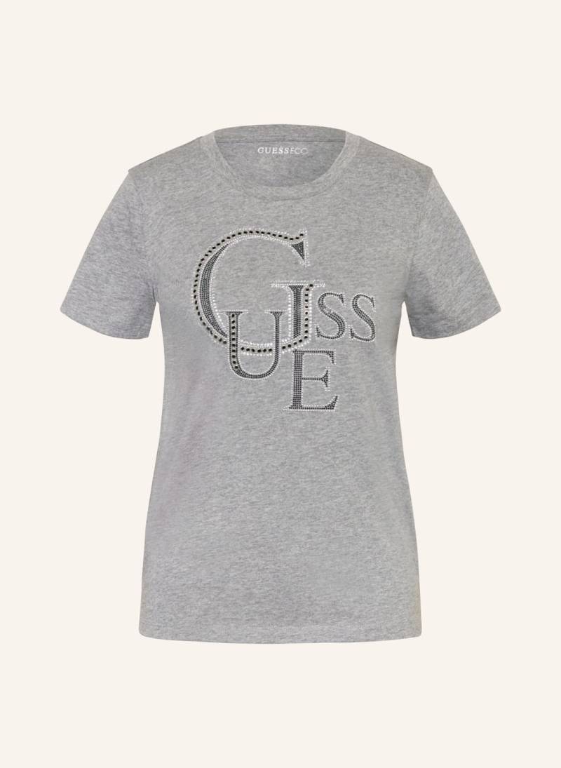 Guess T-Shirt Mit Schmucksteinen grau von Guess