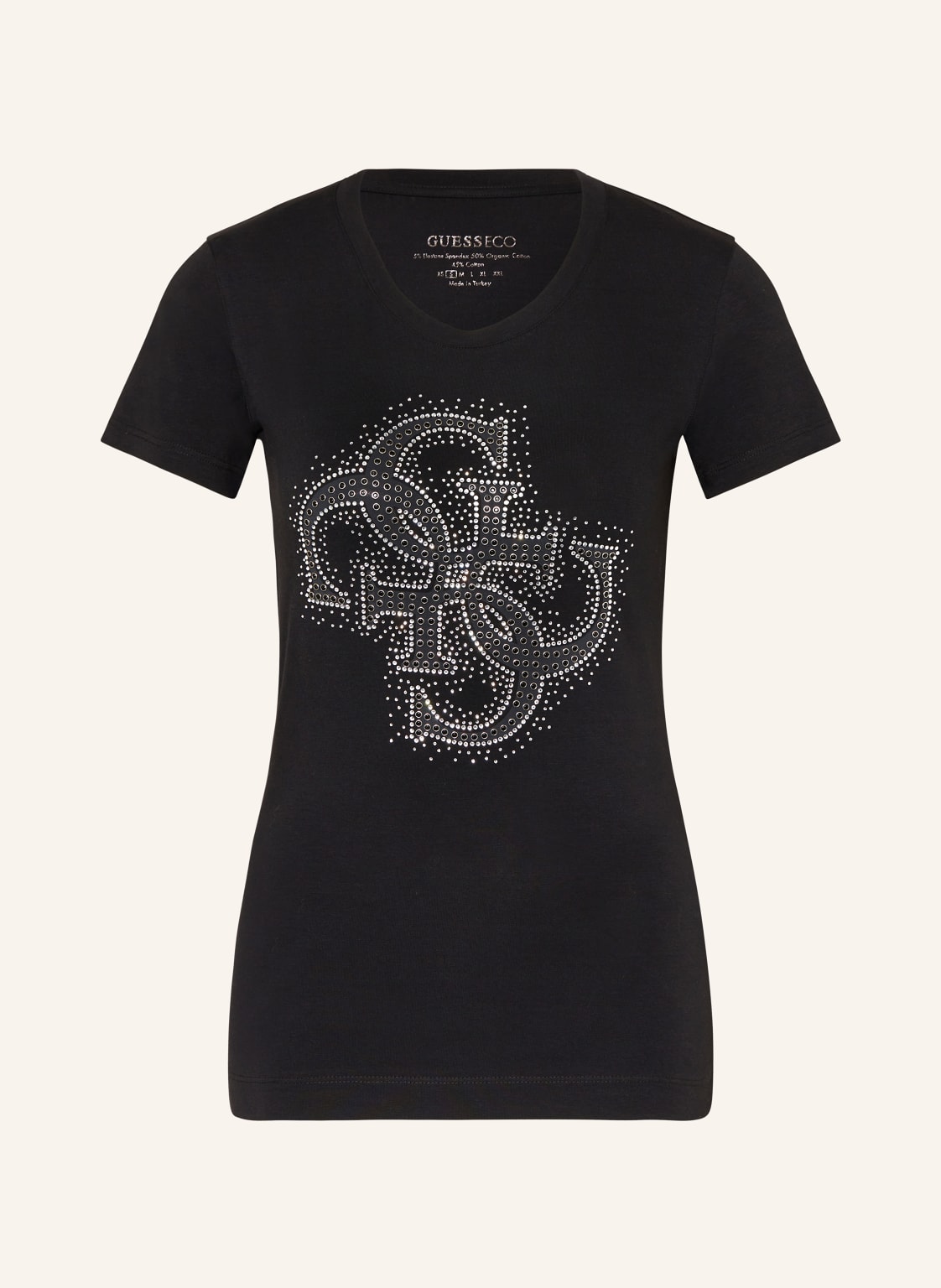 Guess T-Shirt Mit Schmucksteinen schwarz von Guess