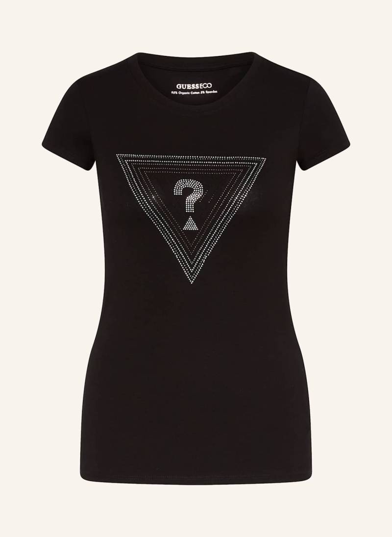 Guess T-Shirt Mit Schmucksteinen schwarz von Guess