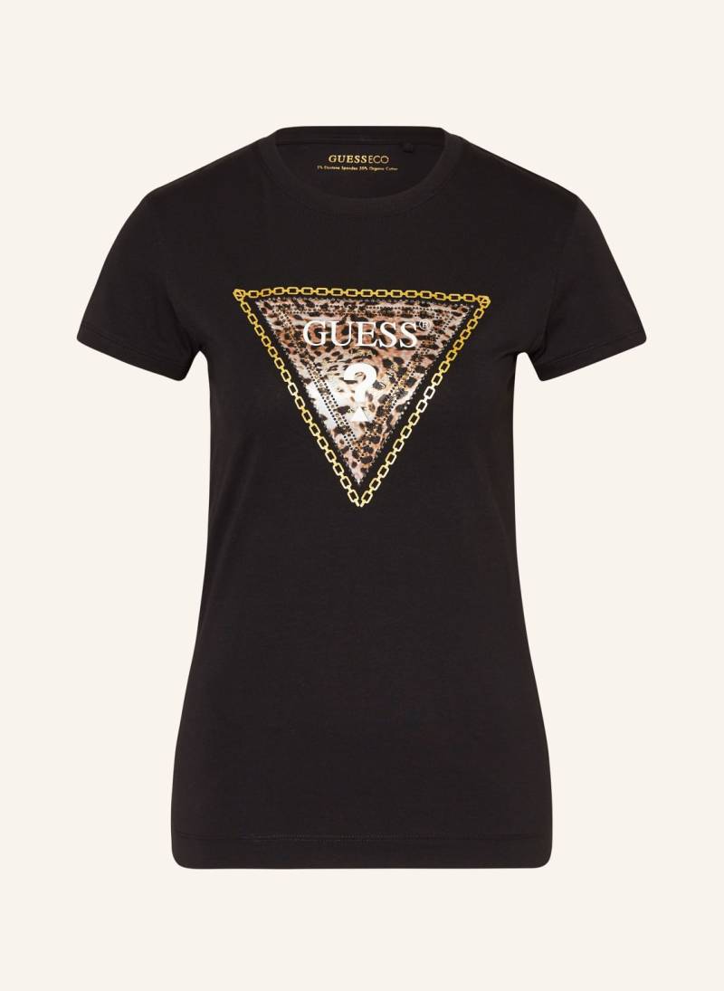 Guess T-Shirt Mit Schmucksteinen schwarz von Guess