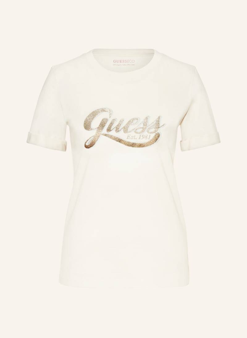 Guess T-Shirt Mit Schmucksteinen weiss von Guess