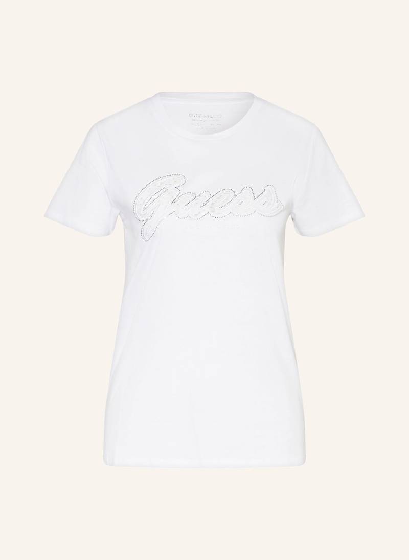 Guess T-Shirt Mit Schmucksteinen weiss von Guess