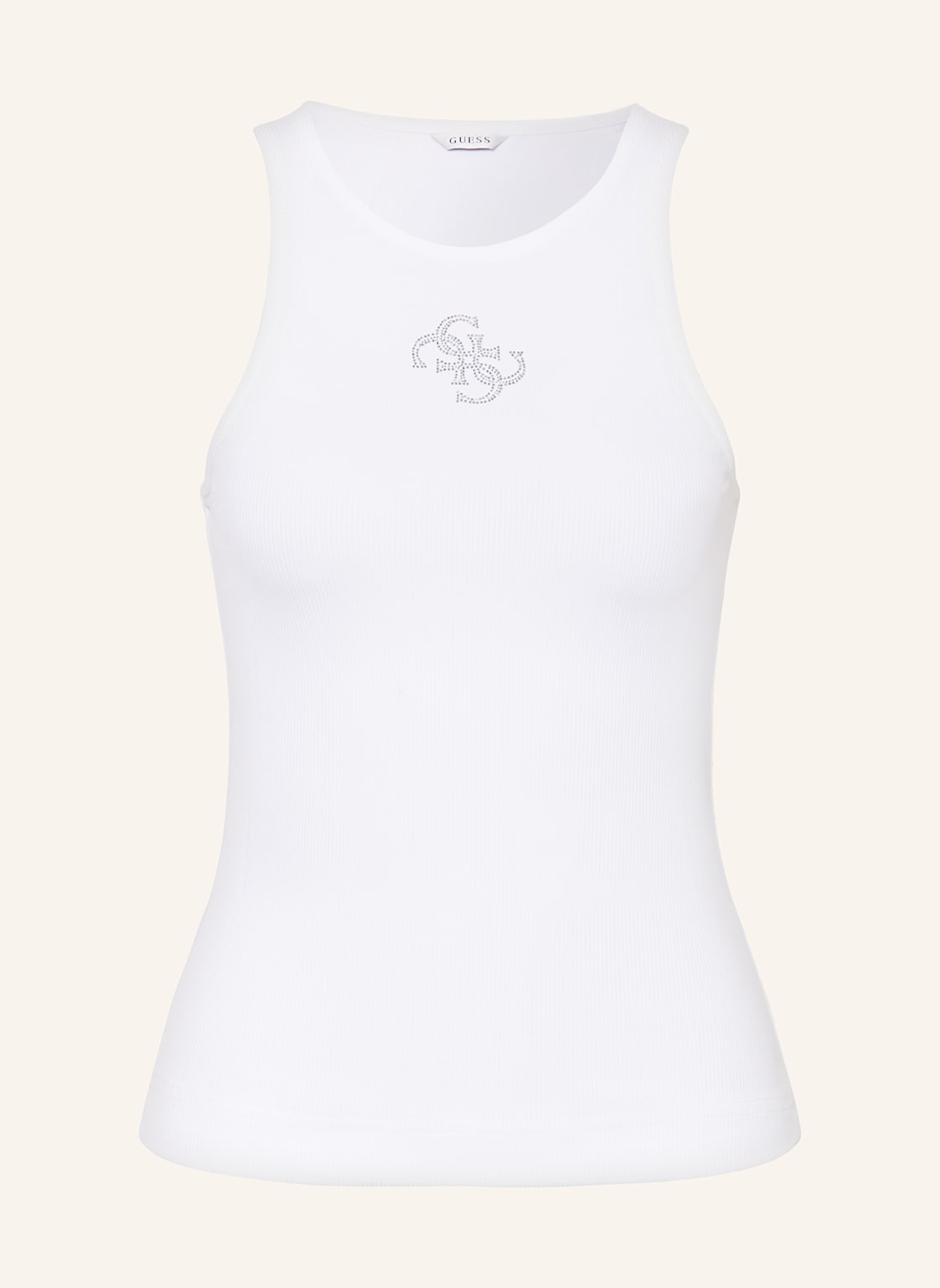 Guess Top Guendalina Mit Schmucksteinen weiss Guess Top Guendalina Mit Schmucksteinen weiss von Guess