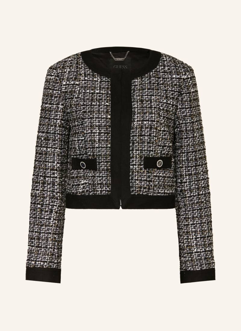 Guess Tweed-Jacke Yvonne Mit Glitzergarn schwarz von Guess