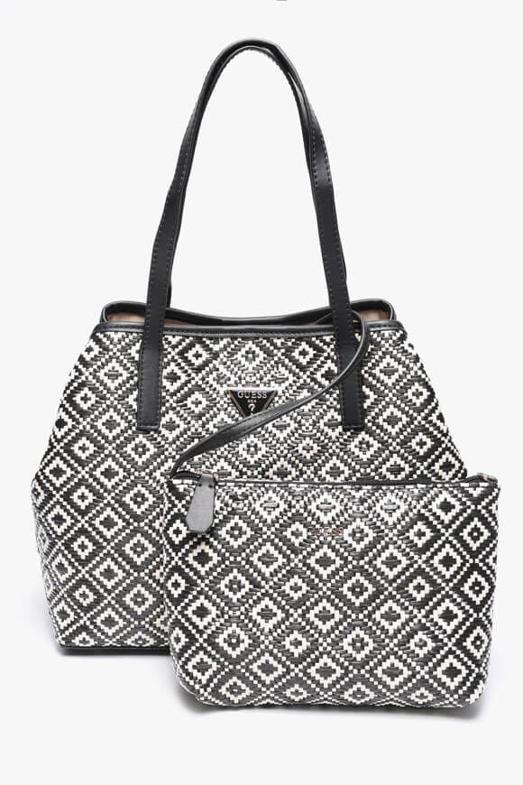 Guess Vikky II Handtasche | Black + White | Damen  | Einheitsgroesse von Guess