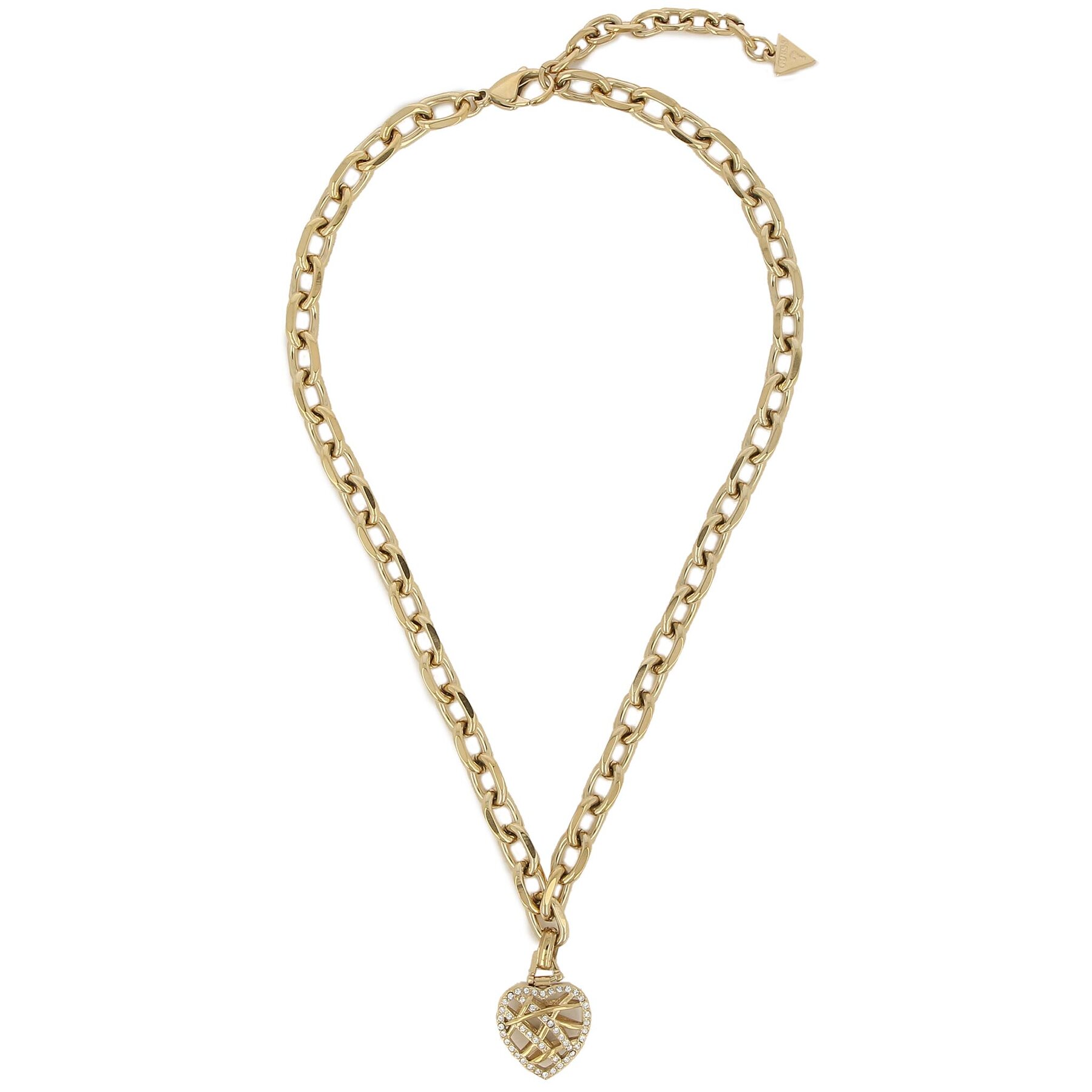 Halskette Guess Heart Cage JUBN03 093JW Gelb vergoldet Halskette Guess Heart Cage JUBN03 093JW Gelb vergoldet von Guess