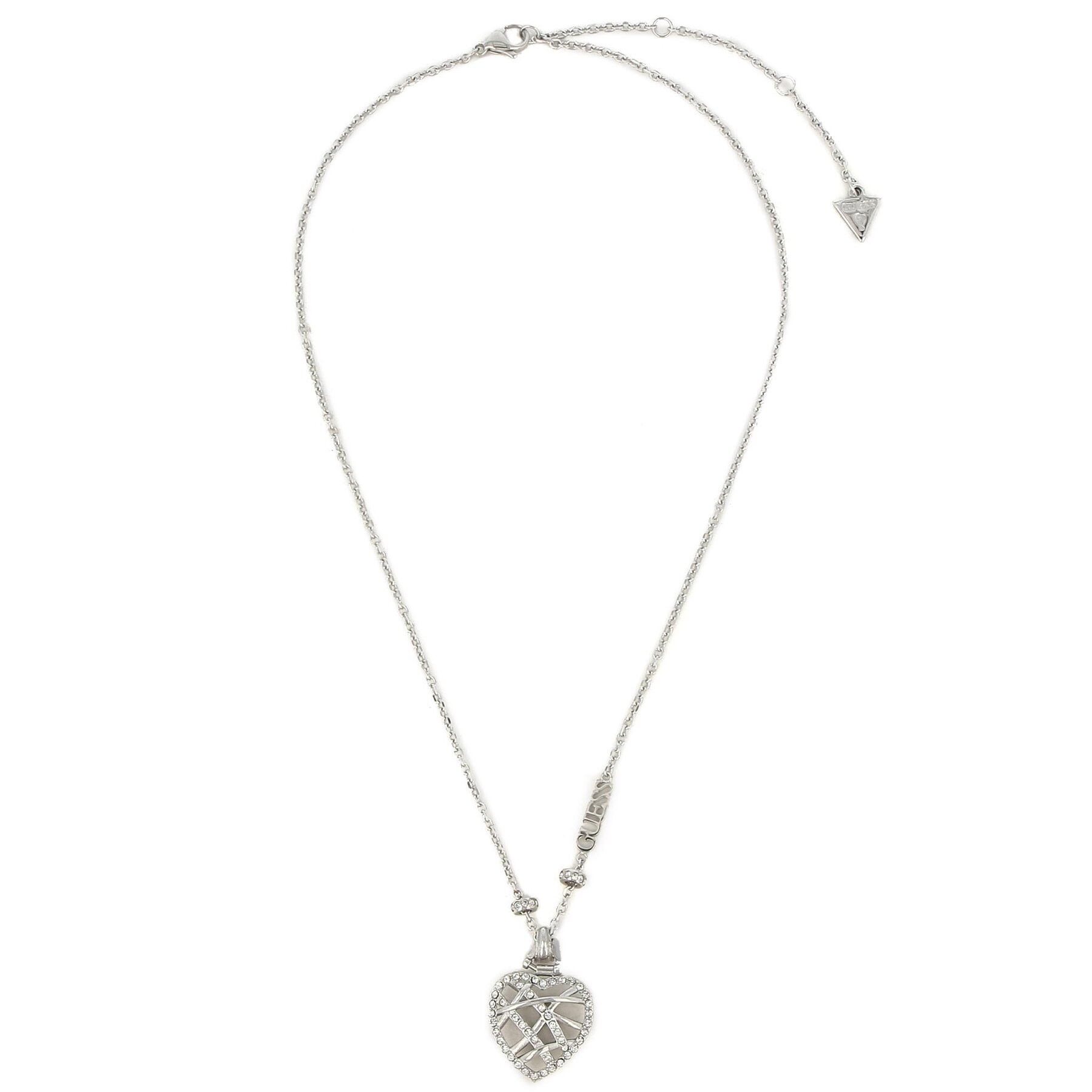 Halskette Guess Heart Cage JUBN03 099JW Silber rhodiniert Halskette Guess Heart Cage JUBN03 099JW Silber rhodiniert von Guess
