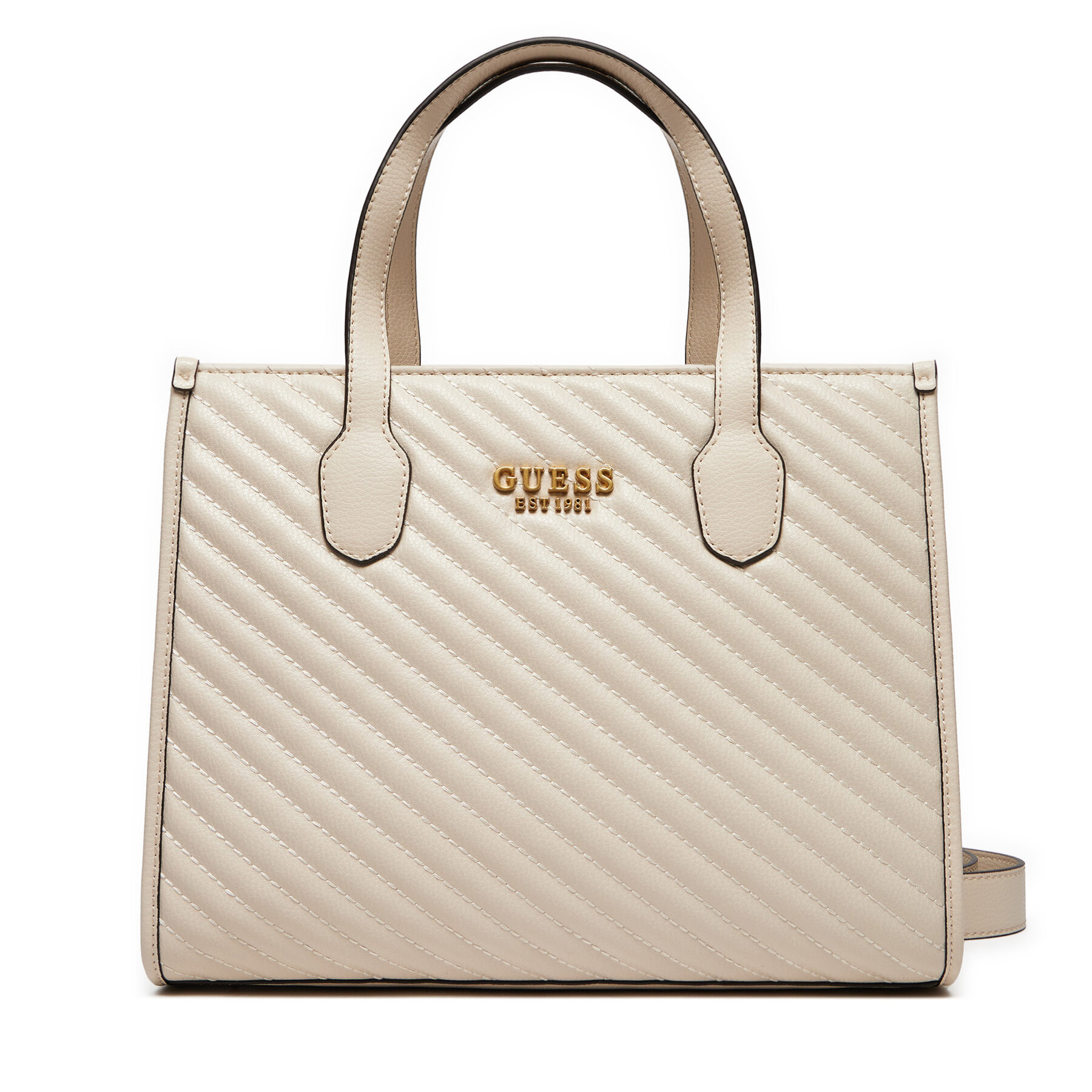 Handtasche Guess HWQV86 65220 Écru von Guess