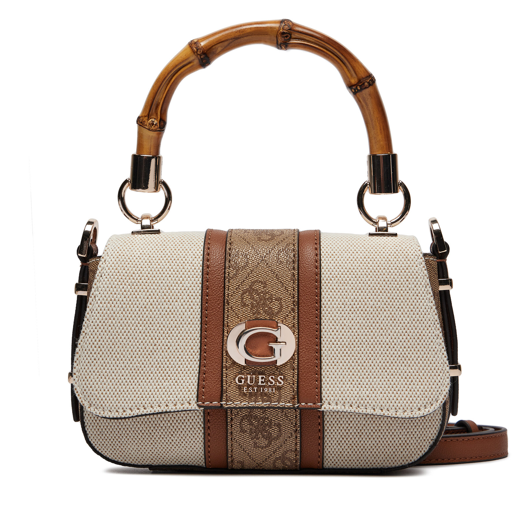 Handtasche Guess Kerima (Ag) Mini-Bags HWAG93 37780 Écru von Guess