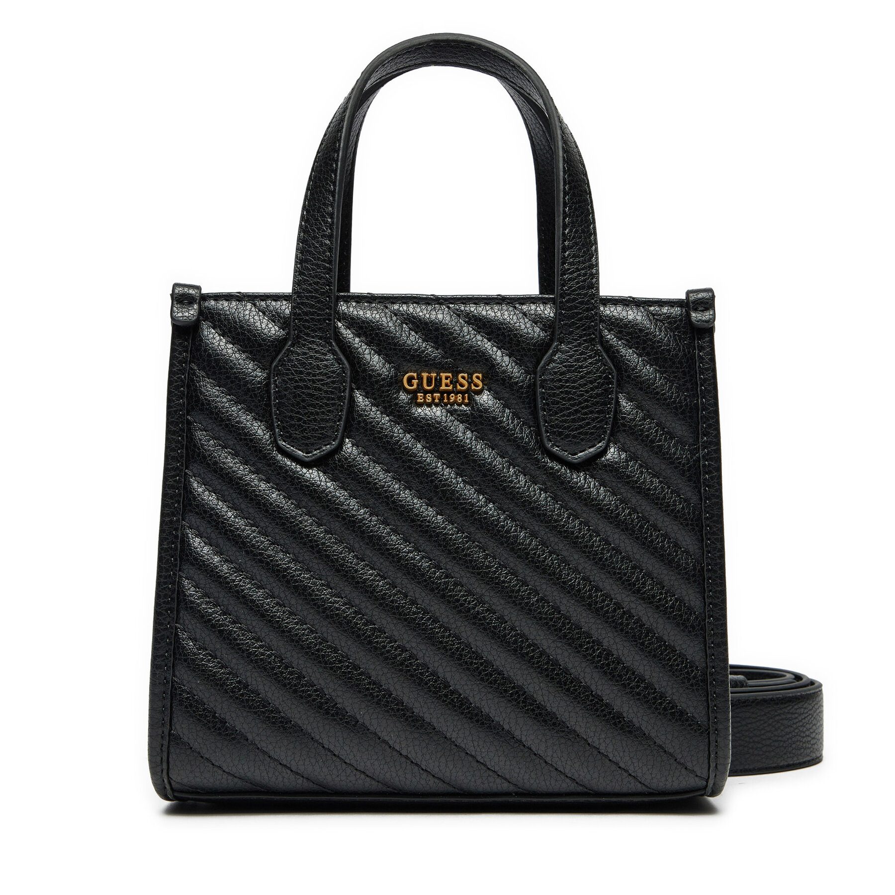 Handtasche Guess Silvana 2 Comp Tote HWQV86 65770 Schwarz Handtasche Guess Silvana 2 Comp Tote HWQV86 65770 Schwarz von Guess