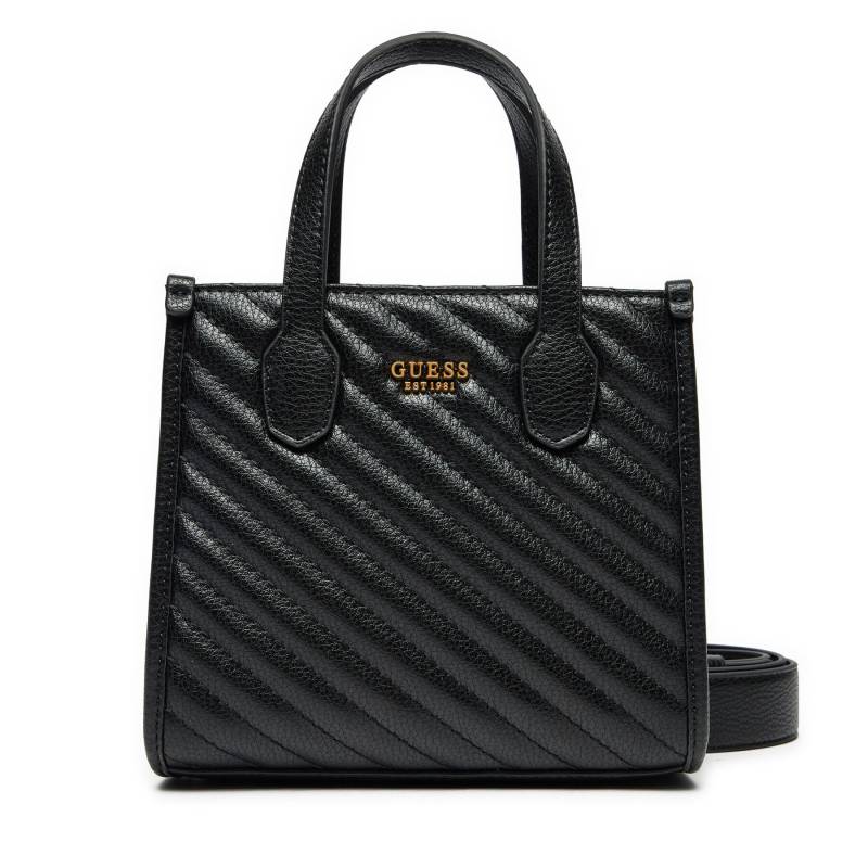 Handtasche Guess Silvana 2 Comp Tote HWQV86 65770 Schwarz von Guess