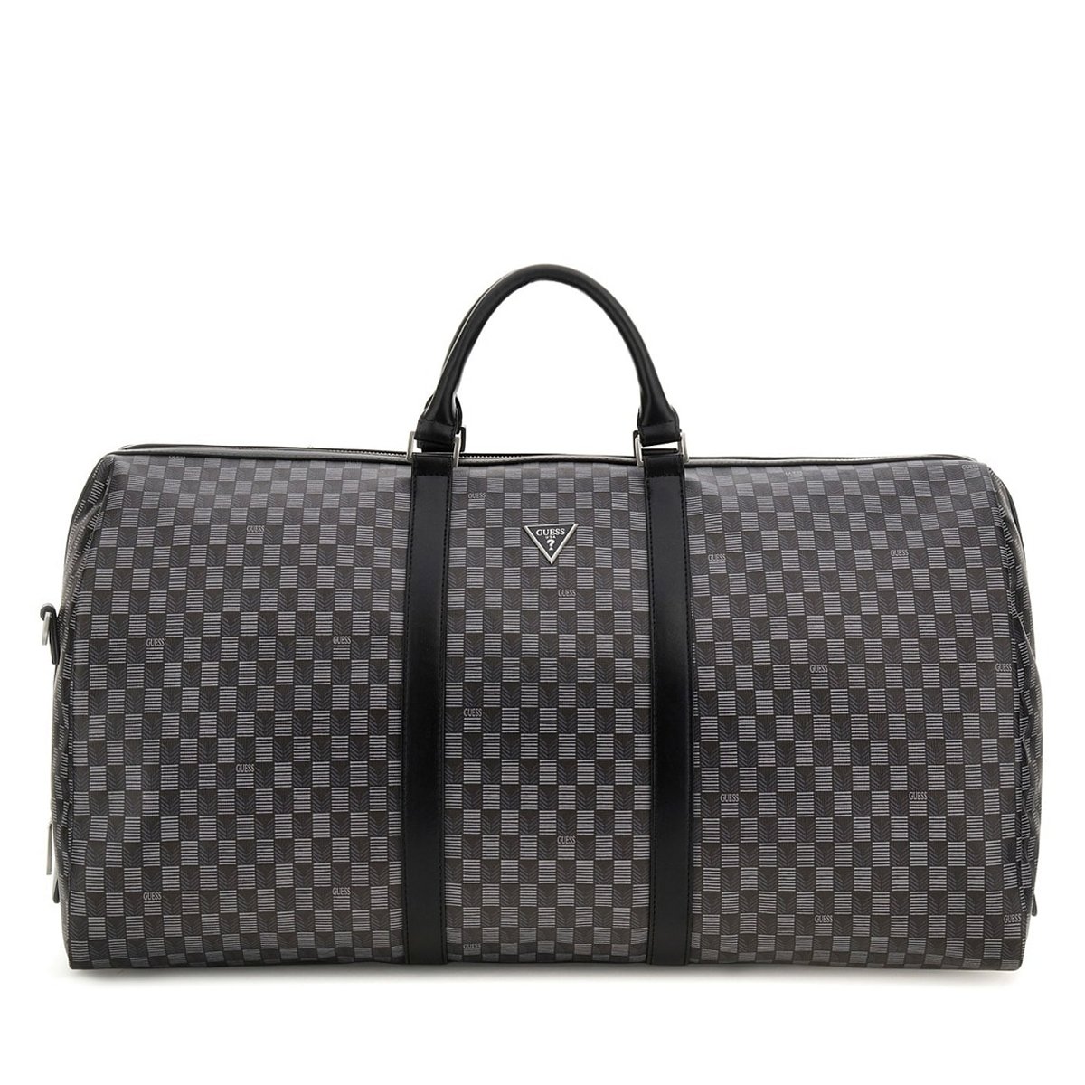 Pisa - Reisetasche mit geometrischem Print in Schwarz von Guess