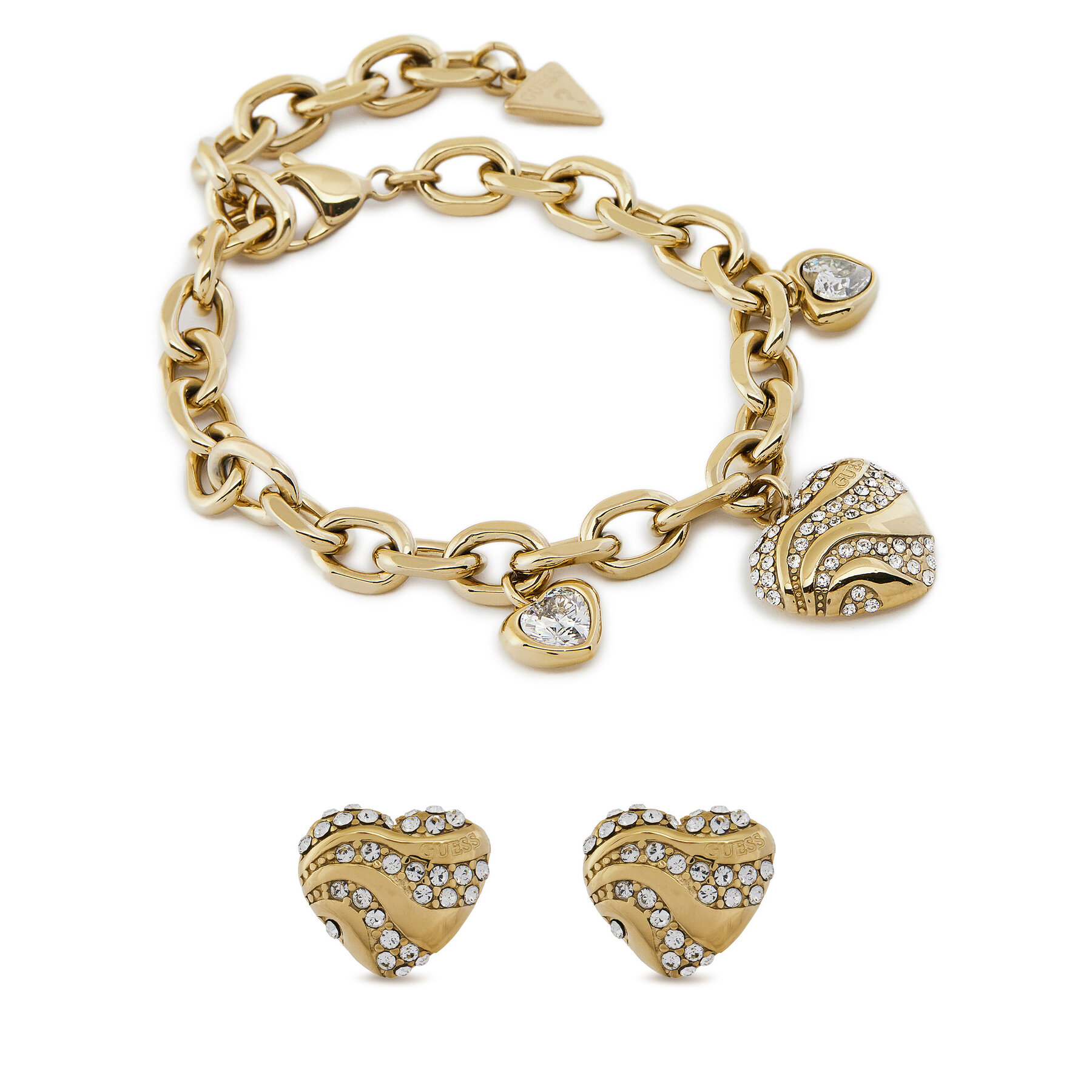 Schmuckset Armband und Ohrringe Guess JUBS04 691JW Goldfarben Schmuckset Armband und Ohrringe Guess JUBS04 691JW Goldfarben von Guess