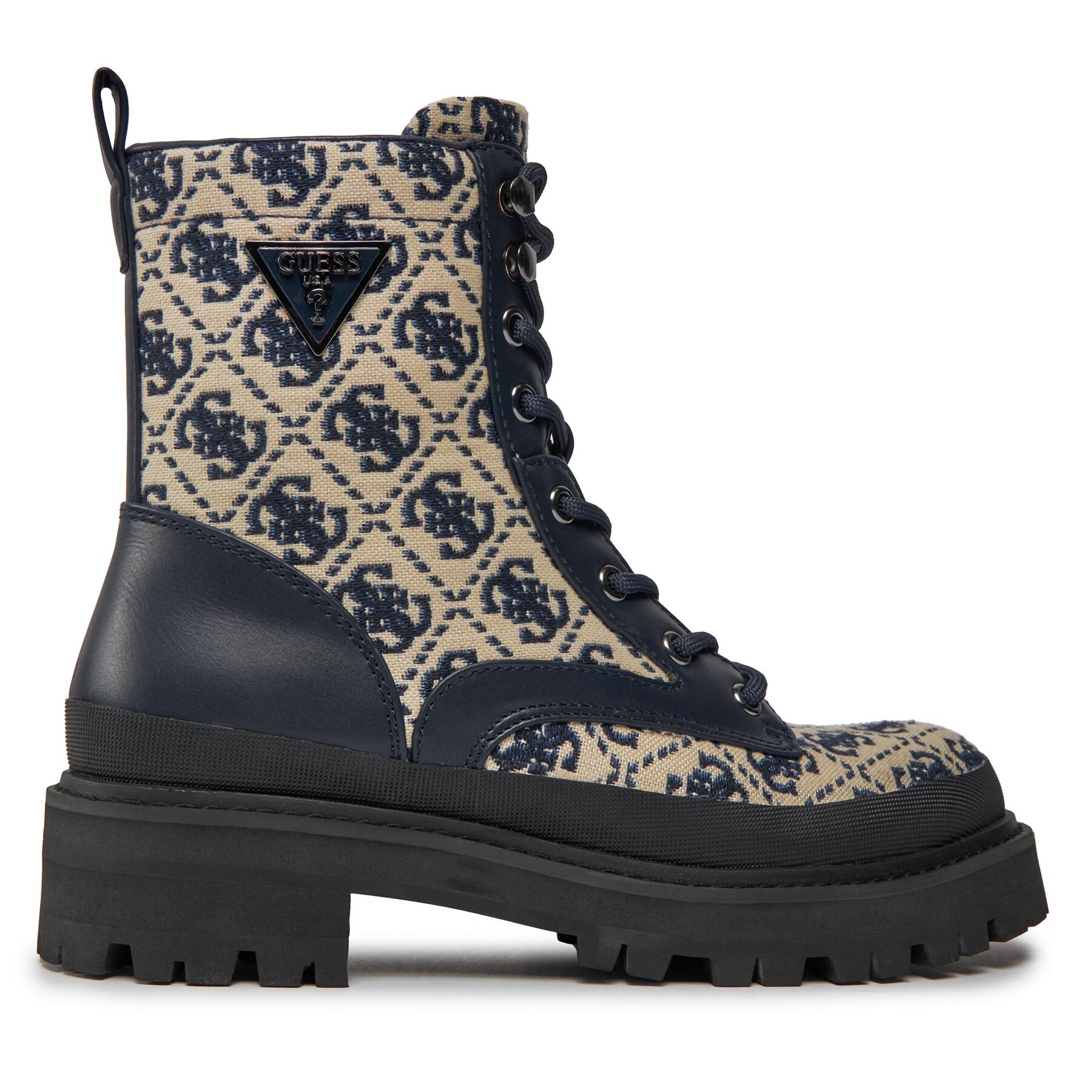 Schnürstiefeletten Guess Bada FL7BDA FAL10 Dunkelblau Schnürstiefeletten Guess Bada FL7BDA FAL10 Dunkelblau von Guess