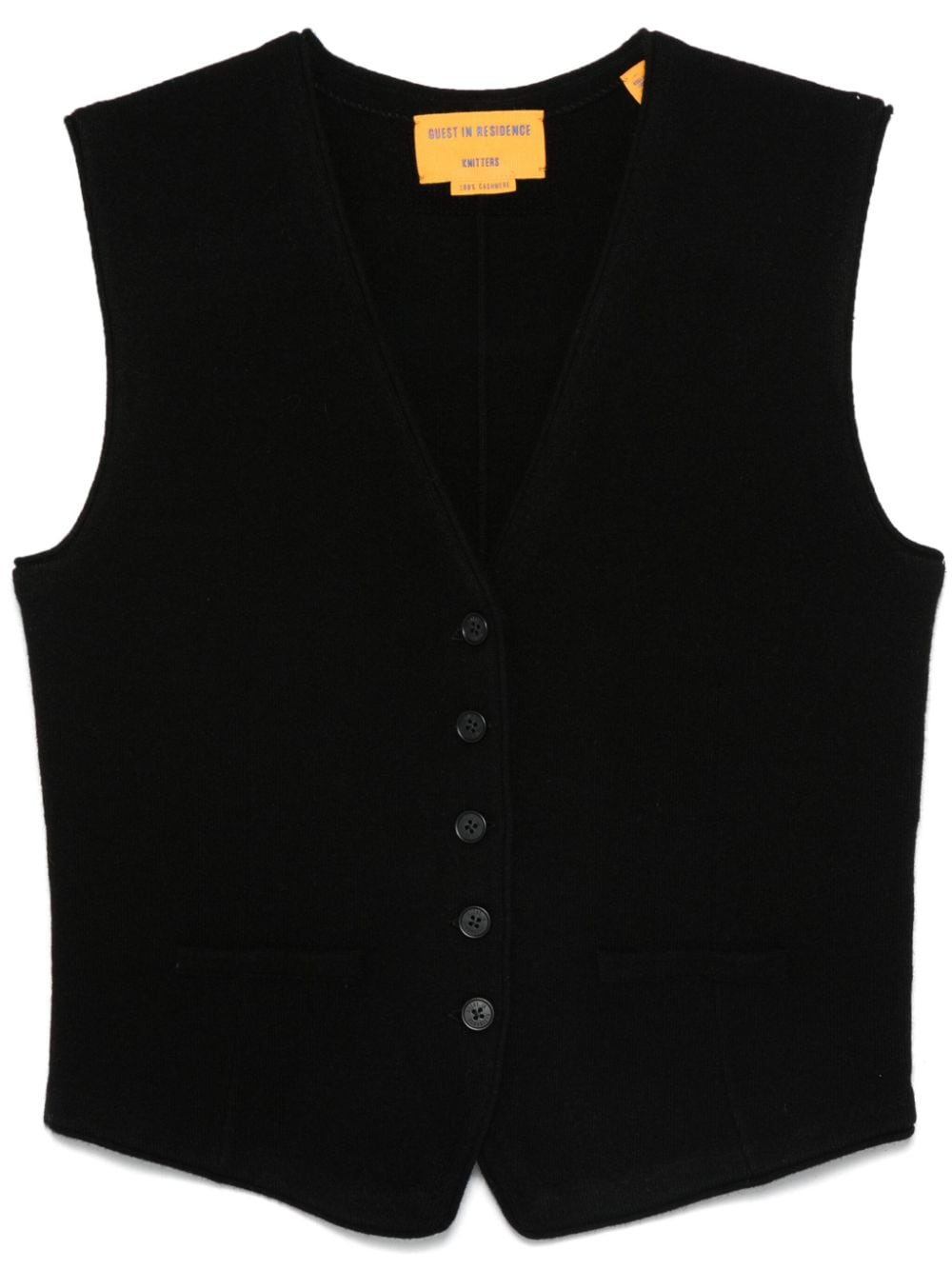 Guest In Residence Tailored vest - Black von Guest In Residence