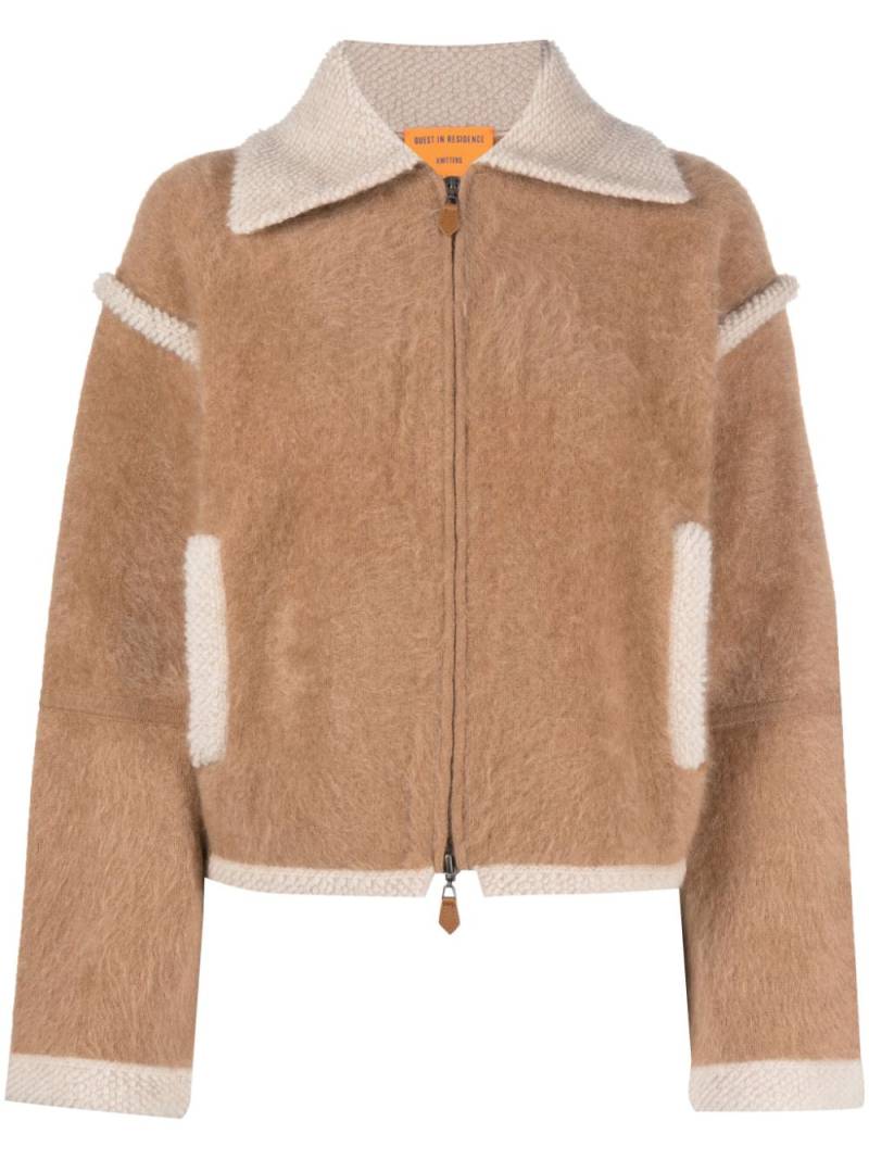 Guest In Residence brushed cashmere bomber jacket - Brown von Guest In Residence