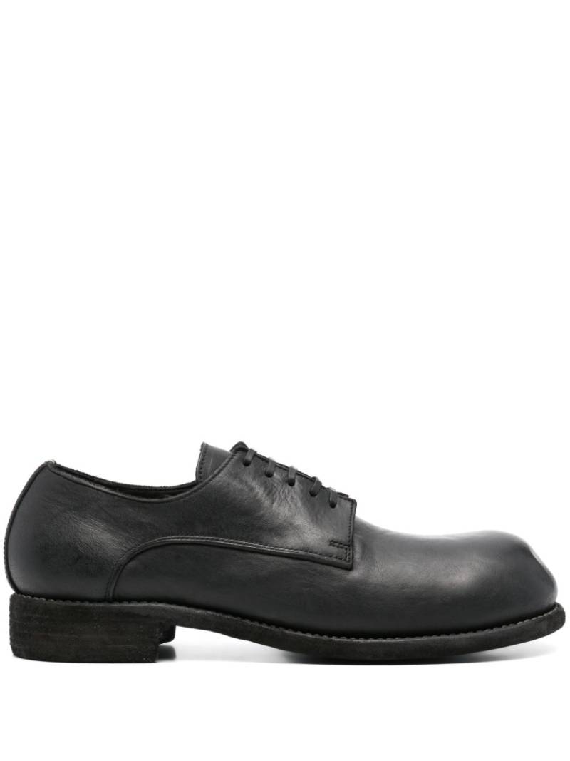 Guidi leather derby shoes - Black von Guidi