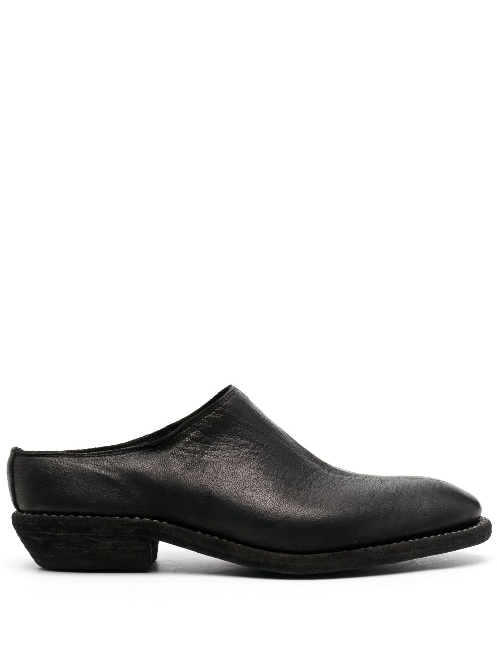 Guidi slip-on leather mules - Black von Guidi