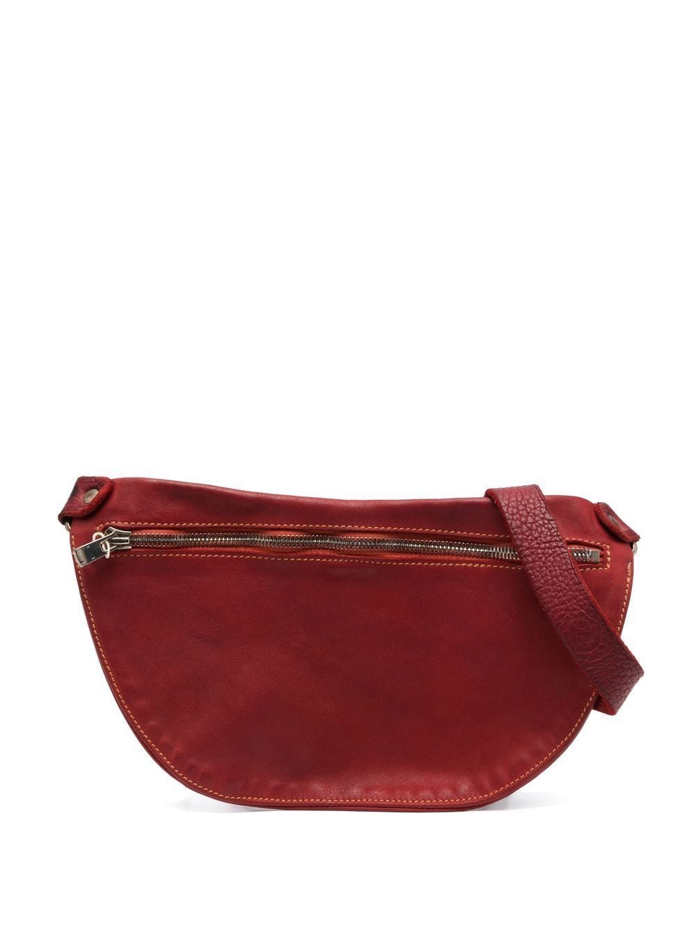 Guidi small Q100 crossbody bag - Red von Guidi