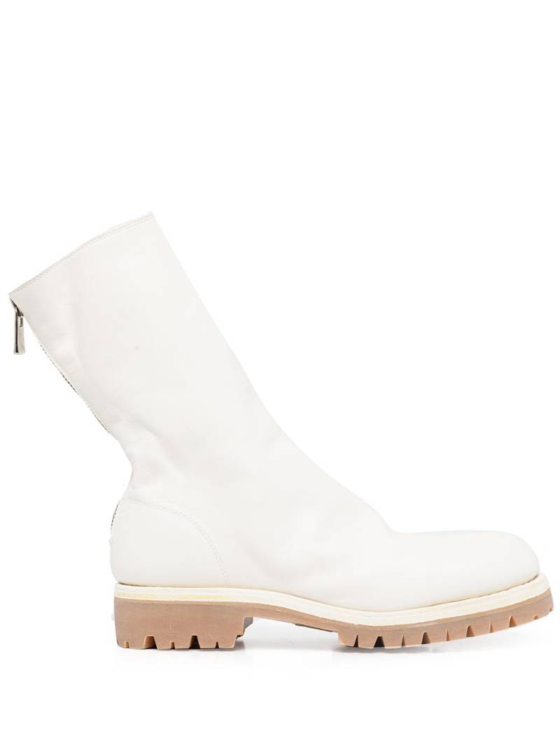 Guidi zip-fastening leather ankle boots - White von Guidi