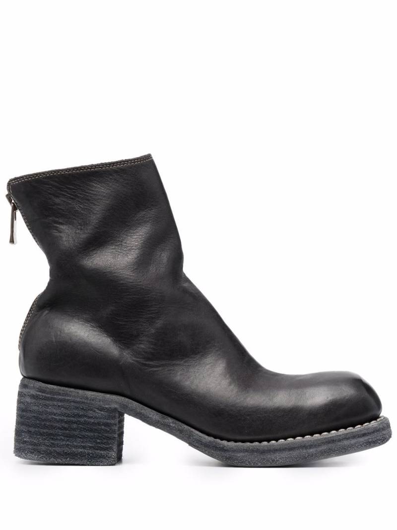 Guidi zip-up ankle boots - Black von Guidi