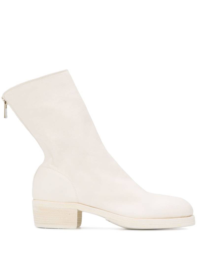 Guidi zipped ankle boots - White von Guidi