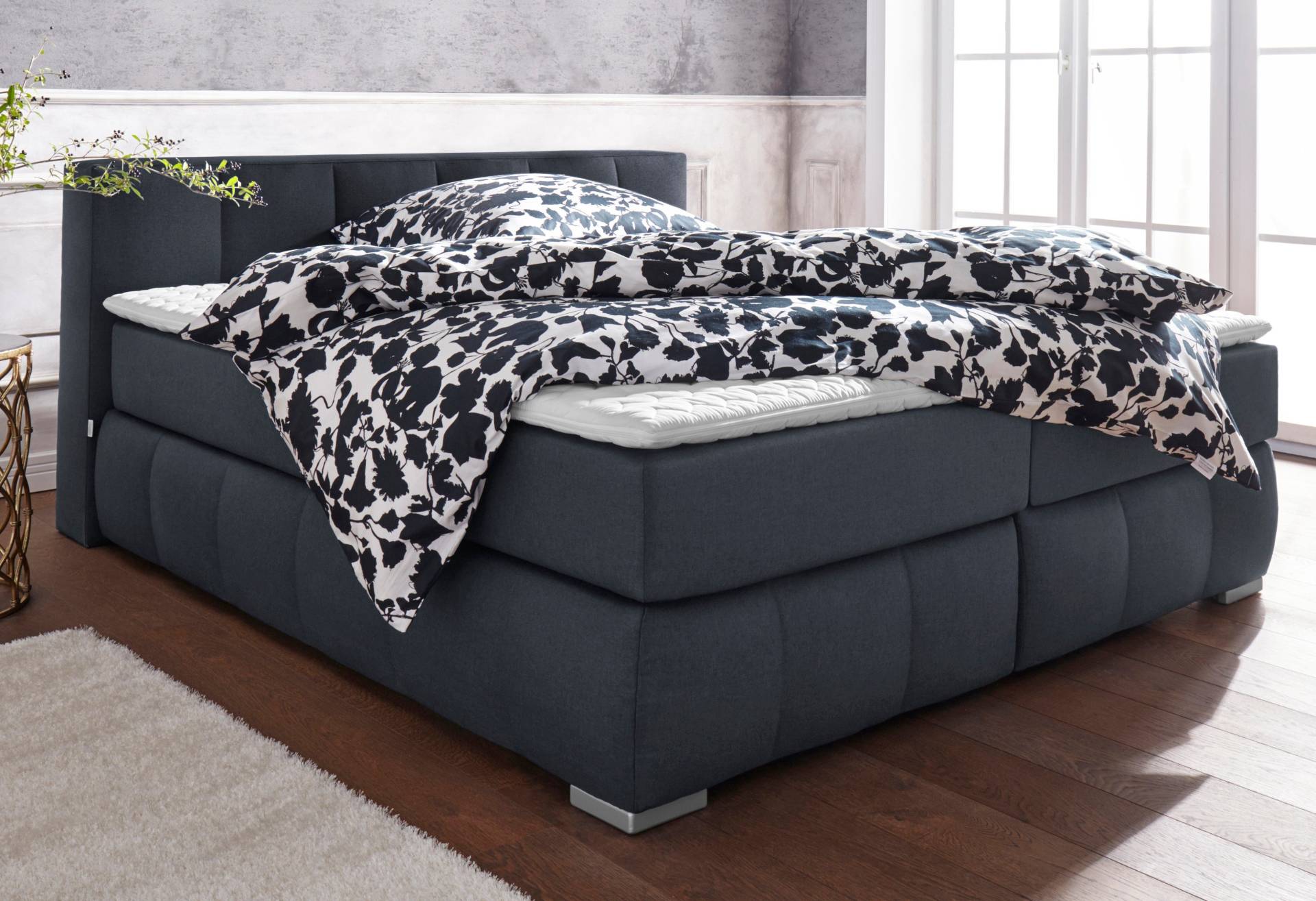 Guido Maria Kretschmer Home&Living Boxspringbett »Chelles«, inkl. Topper, in XXL- Überlänge 220 cm, Unterbox mit feine Wölbung von Guido Maria Kretschmer Home&Living