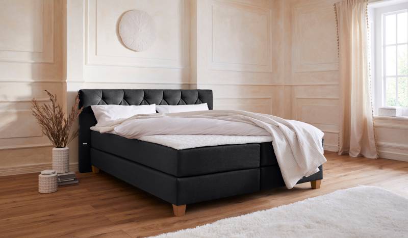 Guido Maria Kretschmer Home&Living Boxspringbett »Harmones«, in 3 Breiten, Härtegrad auch im Mix mit je 1 Matratze in H2 und H3 von Guido Maria Kretschmer Home&Living