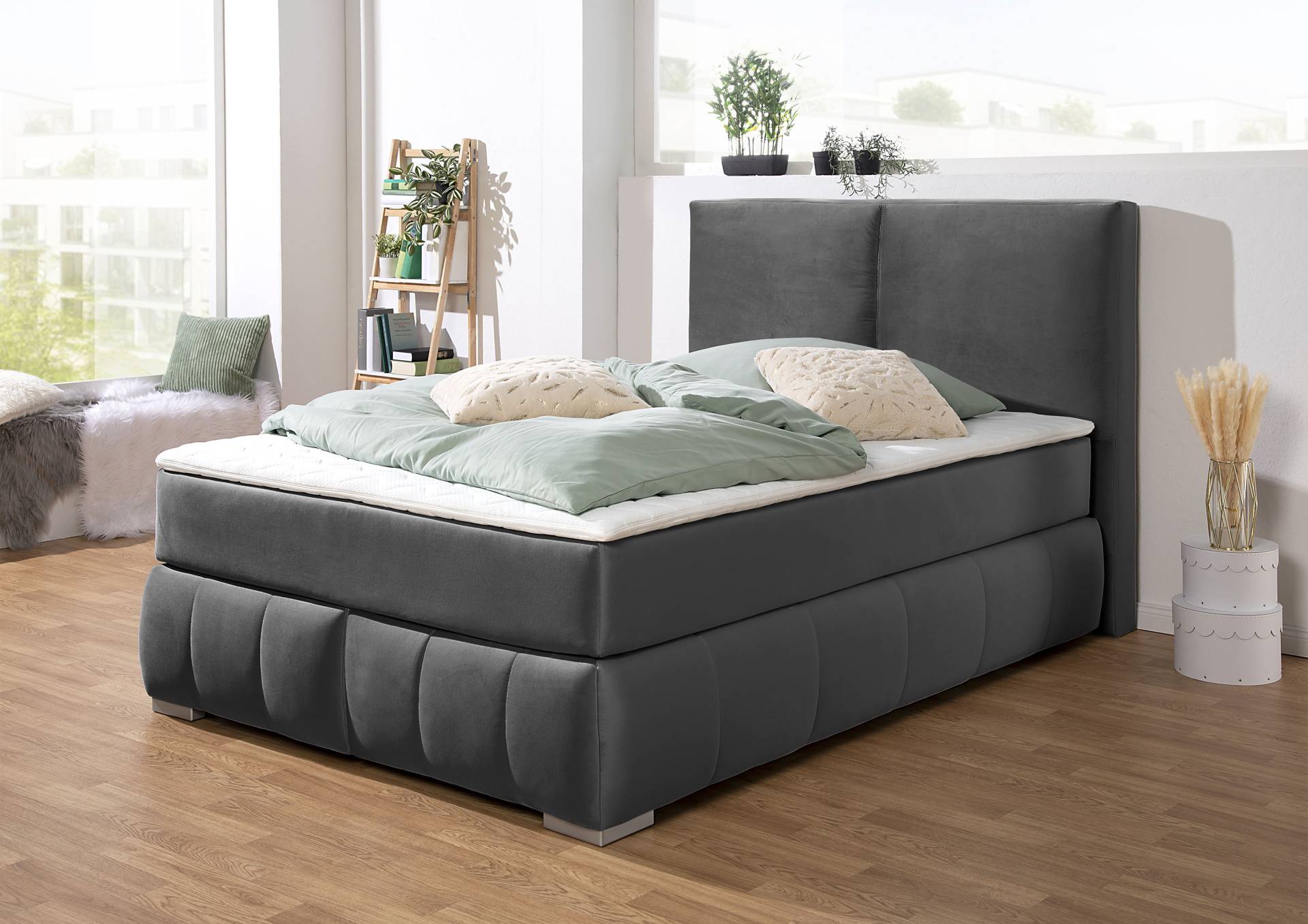 Guido Maria Kretschmer Home&Living Boxspringbett »Wehma«, inkl. Topper in 3 verschiedenen Matratzen, auch in Samtstoff von Guido Maria Kretschmer Home&Living