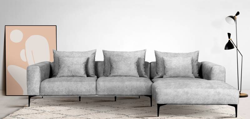 Guido Maria Kretschmer Home&Living Ecksofa »BENTE L-Form«, wahlweise Recamiere links oder rechts, mit schwarzen Metallfüssen von Guido Maria Kretschmer Home&Living