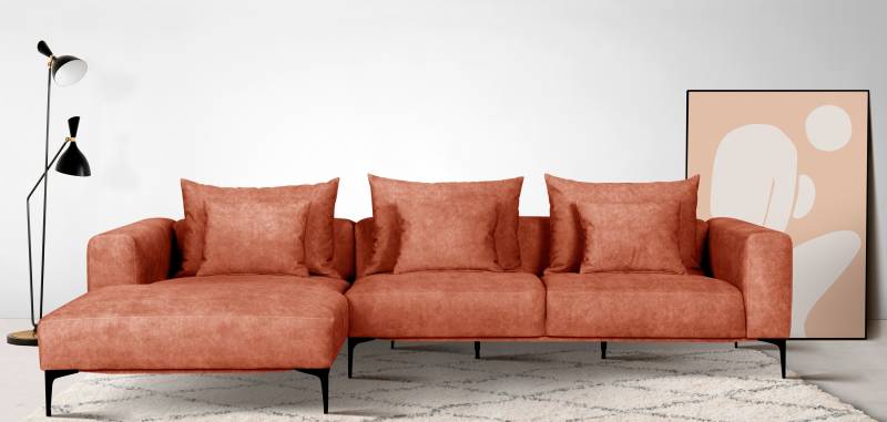 Guido Maria Kretschmer Home&Living Ecksofa »BENTE L-Form«, wahlweise Recamiere links oder rechts, mit schwarzen Metallfüssen von Guido Maria Kretschmer Home&Living