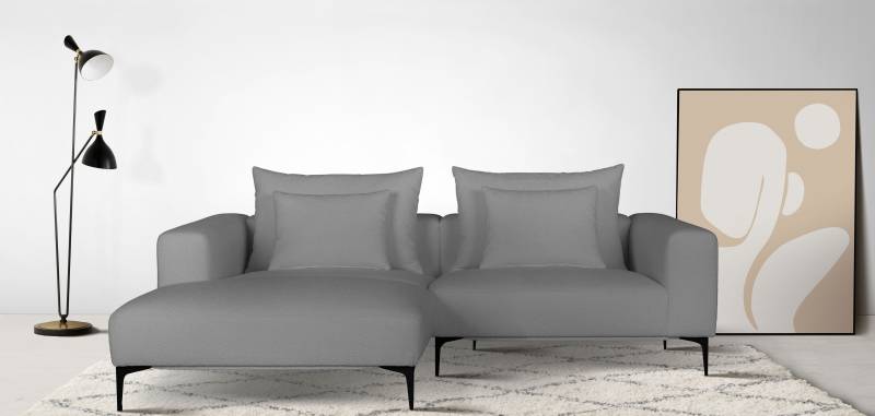 Guido Maria Kretschmer Home&Living Ecksofa »BENTE L-Form«, wahlweise Recamiere links oder rechts, mit schwarzen Metallfüssen von Guido Maria Kretschmer Home&Living