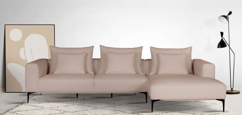 Guido Maria Kretschmer Home&Living Ecksofa »BENTE L-Form«, wahlweise Recamiere links oder rechts, mit schwarzen Metallfüssen von Guido Maria Kretschmer Home&Living