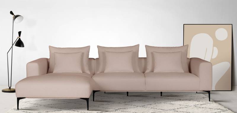 Guido Maria Kretschmer Home&Living Ecksofa »BENTE L-Form«, wahlweise Recamiere links oder rechts, mit schwarzen Metallfüssen von Guido Maria Kretschmer Home&Living