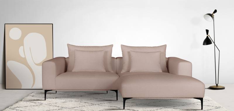 Guido Maria Kretschmer Home&Living Ecksofa »BENTE L-Form«, wahlweise Recamiere links oder rechts, mit schwarzen Metallfüssen von Guido Maria Kretschmer Home&Living