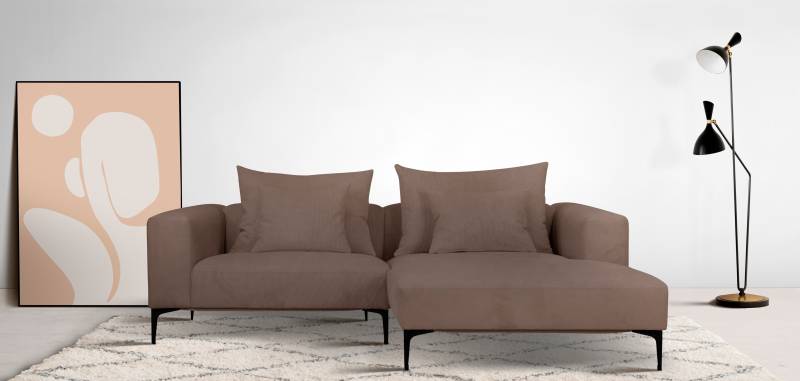 Guido Maria Kretschmer Home&Living Ecksofa »BENTE L-Form«, wahlweise Recamiere links oder rechts, mit schwarzen Metallfüssen von Guido Maria Kretschmer Home&Living