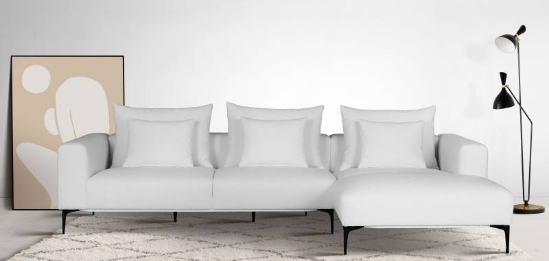 Guido Maria Kretschmer Home&Living Ecksofa »BENTE L-Form«, wahlweise Recamiere links oder rechts, mit schwarzen Metallfüssen von Guido Maria Kretschmer Home&Living