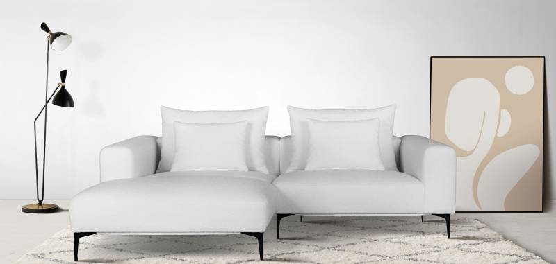 Guido Maria Kretschmer Home&Living Ecksofa »BENTE L-Form«, wahlweise Recamiere links oder rechts, mit schwarzen Metallfüssen von Guido Maria Kretschmer Home&Living