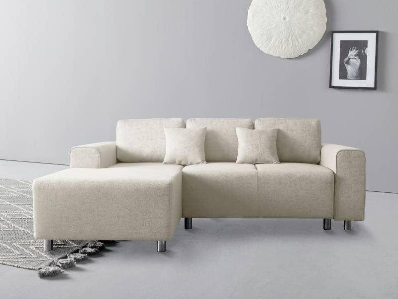 Guido Maria Kretschmer Home&Living Ecksofa »Györ«, L-Form, wahlweise mit Bettfunktion und Bettkasten incl. 2 Zierkissen von Guido Maria Kretschmer Home&Living