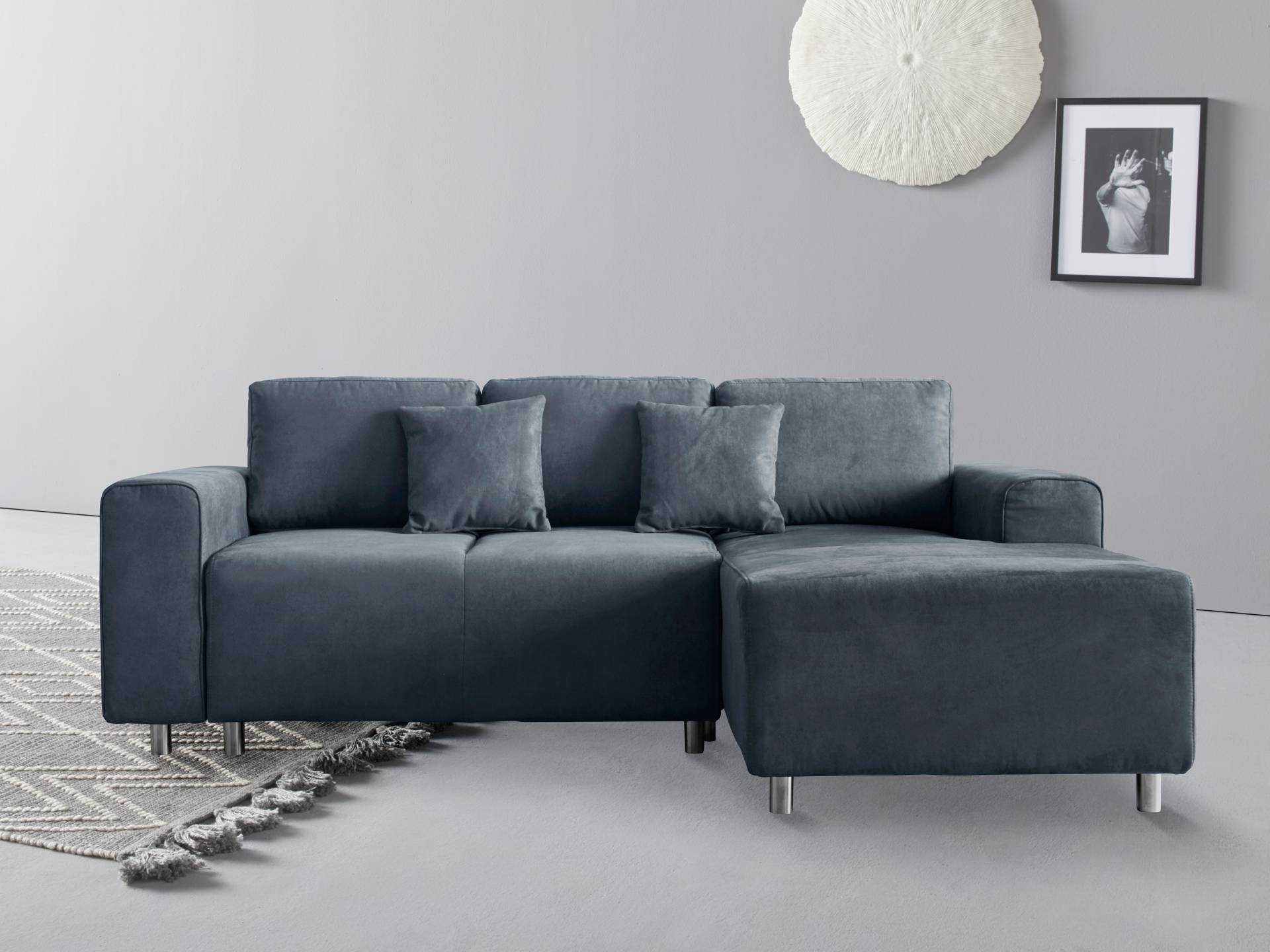 Guido Maria Kretschmer Home&Living Ecksofa »Györ«, L-Form, wahlweise mit Bettfunktion und Bettkasten incl. 2 Zierkissen von Guido Maria Kretschmer Home&Living