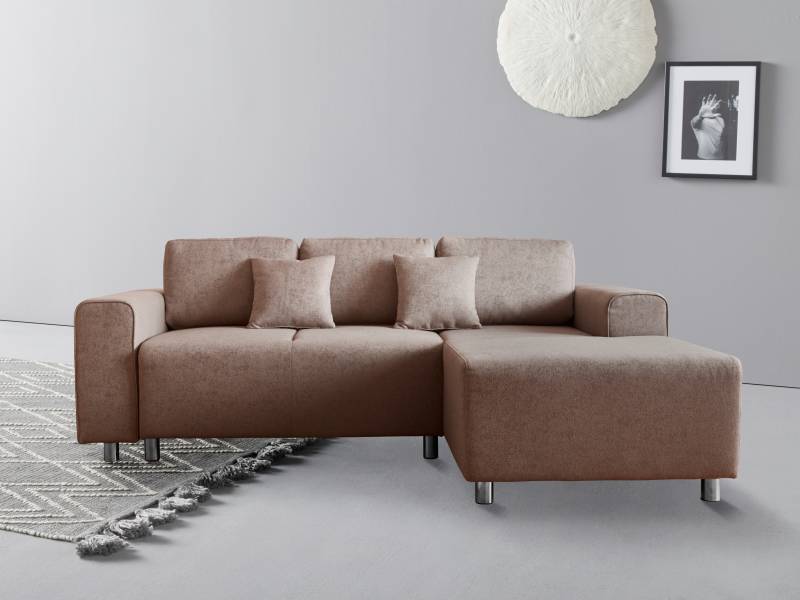 Guido Maria Kretschmer Home&Living Ecksofa »Györ«, L-Form, wahlweise mit Bettfunktion und Bettkasten incl. 2 Zierkissen von Guido Maria Kretschmer Home&Living