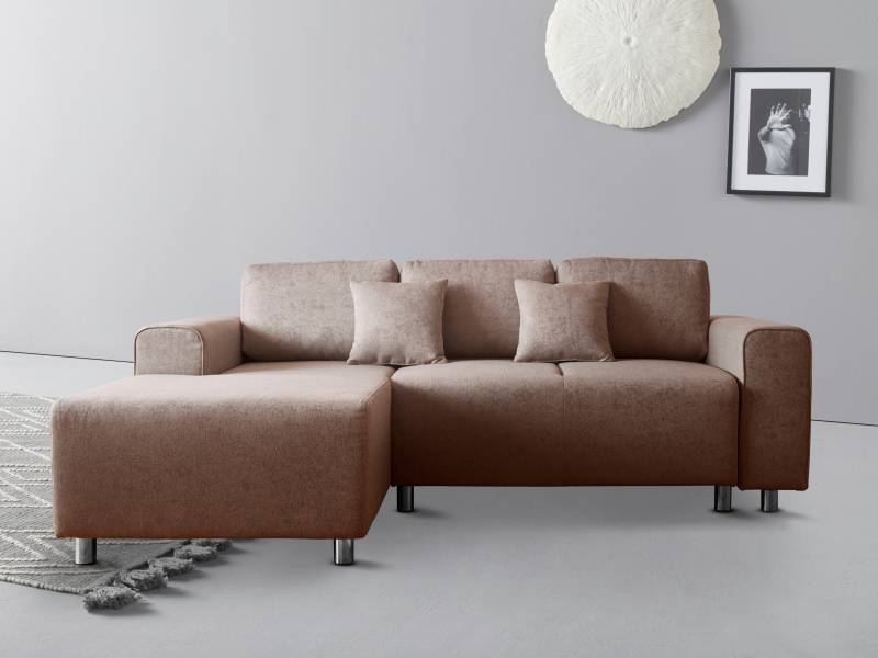 Guido Maria Kretschmer Home&Living Ecksofa »Györ«, L-Form, wahlweise mit Bettfunktion und Bettkasten incl. 2 Zierkissen von Guido Maria Kretschmer Home&Living