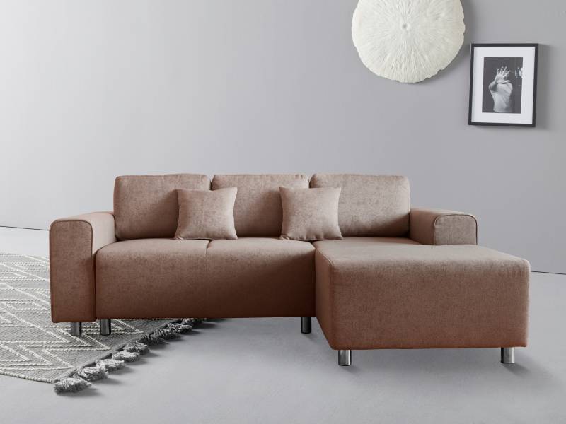 Guido Maria Kretschmer Home&Living Ecksofa »Györ«, L-Form, wahlweise mit Bettfunktion und Bettkasten incl. 2 Zierkissen von Guido Maria Kretschmer Home&Living